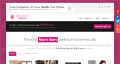 Desktop Screenshot of celebrityendorsementads.com